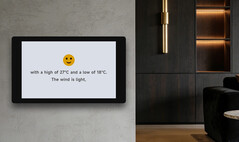 Configuração do smart display montado na parede com a placa de desenvolvimento baseada no Waveshare ESP32-P4 