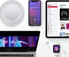 Apple As novas camadas de música sem perdas, áudio espacial Dolby Atmos e 24-bit hi-res estão sendo lançadas. (Imagem: Apple)