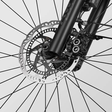 O sistema de freios antibloqueio pode tornar a e-bike mais segura (Fonte da imagem: Canyon)