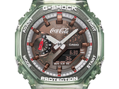 Close up do mostrador do Casio GA-2100CC-3A.