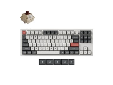 O teclado mecânico sem fio Keychron Q3 Ultra na cor branca (Fonte da imagem: Keychron)