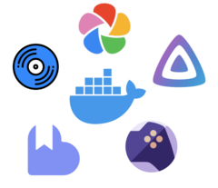 Independentemente do tipo de mídia, existem contêineres docker para ajudá-lo a hospedar e gerenciar quase todos os tipos de mídia, todos acessíveis de qualquer dispositivo por meio de um navegador. (Fonte da imagem: Notebookcheck)