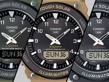 Os relógios da série AQ-S820 da Casio. (Fonte da imagem: Casioblog)