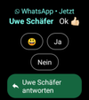 WhatsApp notification