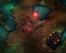 Uma imagem que mostra uma batalha contra inimigos em Sworn.