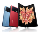 O X Fold Plus vem em três cores e duas configurações de memória. (Fonte de imagem: Vivo)