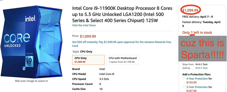 A primeira CPU meme da Intel - The Core i9-11900K