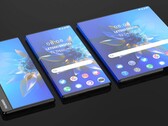 Um "Huawei rollable" render. (Fonte: LetsGoDigital) 