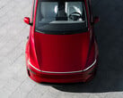 O novo Model Y 2026 na cor Ultra Red (Fonte da imagem: Tesla)