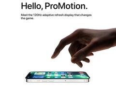 A tela ProMotion 120Hz no iPhone 13 Pro e iPhone 13 Pro Max supostamente não estará disponível em todo iPhone 14 (Imagem: Apple)