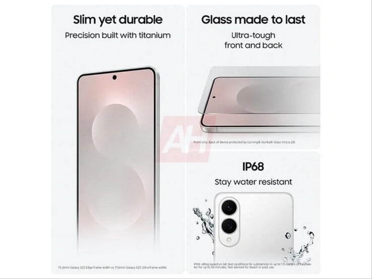 O Corning Gorilla Glass Ceramic 2 será lançado com o Samsung Galaxy S25 Edge. (Fonte da imagem: Android Headlines)