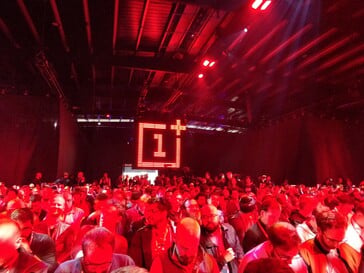 No evento de lançamento do OnePlus 7T Pro, em Londres.