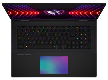 MSI Titan 18 HX - Touchpad RGB. (Fonte da imagem: MSI)