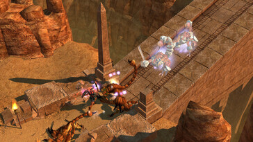 Na foto: Uma captura de tela de jogo do Titan Quest Anniversary Edition.