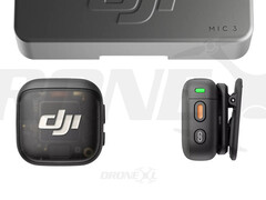 O DJI Mic 3 será um pouco maior que o Mic Mini e consideravelmente menor que o Mic 2. (Fonte da imagem: via DroneXL & Jasper Ellens)