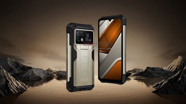 O "Doogee S200 Max" em dourado. (Fonte: GSMArena)