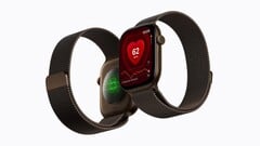Vista frontal e traseira do Apple Watch
