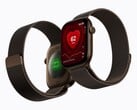 Vista frontal e traseira do Apple Watch