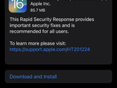 Apple lançou hoje sua primeira atualização pública do Rapid Security Response. (Imagem: own)