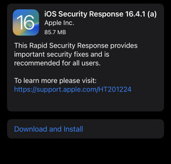 Apple lançou hoje sua primeira atualização pública do Rapid Security Response. (Imagem: own)