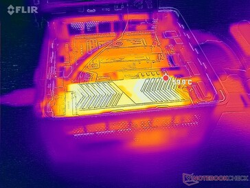 Lexar NM800 dissipador de calor em ponto quente a 60 C quando estressado