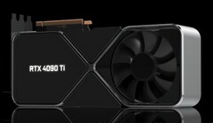 A RTX 4090 Ti Founders Edition poderia ser tão grande quanto sua antecessora, mas com um dissipador de calor mais espesso para contabilizar um TGP aumentado. (Fonte de imagem: A Lei de Moore está morta)