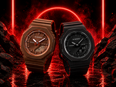 O Casio G-Shock GMA-P2110B-1A e o G-Shock GMA-P2110B-5A (da direita para a esquerda)