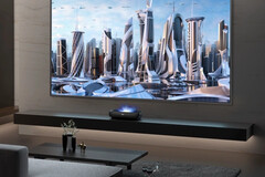A TV a laser Hisense L9H TriChroma tem até 3.000 lúmens ANSI de brilho. (Fonte de imagem: Hisense)