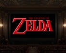 O filme “The Legend of Zelda” exibido em um cinema