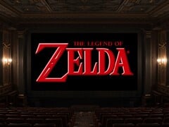 O filme “The Legend of Zelda” exibido em um cinema