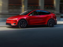 Novo Model Y Performance na cor Ultra Red (Fonte da imagem: Tesla)