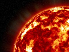 Ilustração artística mostrando o Sol em nosso sistema solar. (Fonte da imagem: josephwoodall2 - Pixabay)