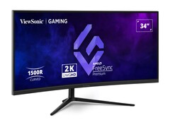 O monitor para jogos VX3418C-2K é curvo e ultralargo (Fonte da imagem: ViewSonic)