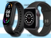 Os fortes carregamentos de Mi Smart Band 6 ajudaram Xiaomi a saltar sobre Apple. (Fonte da imagem: Xiaomi/Apple/Canalys - edited)