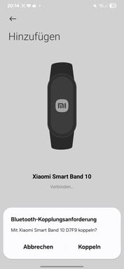 Configuração da Xiaomi Smart Band 10
