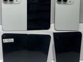 Um modelo vazado do iPhone Ultra na cor branca.