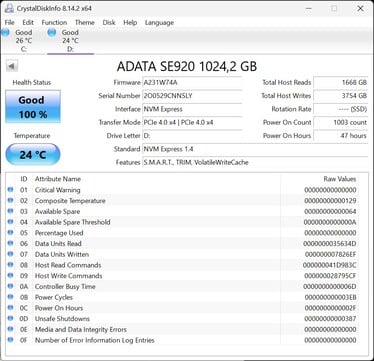 O ATA SE920 funciona com PCIe 4.0 x4