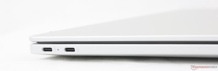 Esquerda: 2x USB-C com DisplayPort 1.4a + Power Delivery (10 Gbps)