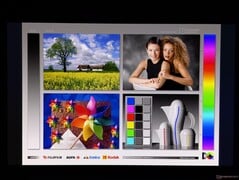 Amplos ângulos de visão do OLED