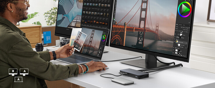 ...suporta as novas opções de multi-monitores DisplayLink...
