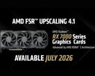 Uma captura de tela do anúncio do FSR 4.1 INT8 da AMD para as GPUs da série RX 7000