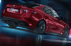 O Alfa Romeo Giulia Quadrifoglio alimentado pelo ICE deverá ser substituído por um sucessor elétrico em 2025 (Imagem: Alfa Romeo)