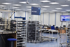 Fábrica da Panasonic: Sala de produção