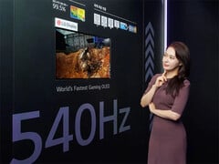 Uma imagem compartilhada pela LG Display do que se acredita ser seu novo painel WOLED de 27 polegadas. (Fonte da imagem: LG Display)