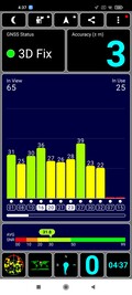 Recepção GPS ao ar livre