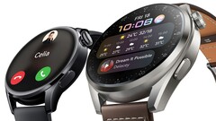 A série Huawei Watch 3 em breve apoiará os controles por gestos na China. (Fonte da imagem: Huawei)