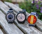 da esquerda para a direita: Xiaomi Watch S5, Honor Watch 6 e Huawei Watch GT 7