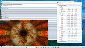 Teste de estresse da HP Z2 Mini G1a em modo silencioso
