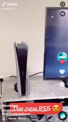 Likely AR PS5. (Imagem de origem: TikTok via NeoGAF)