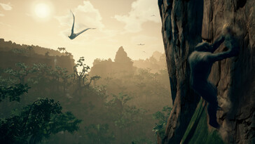 Uma imagem mostrando uma paisagem em Ancestors: The Humankind Odyssey.
